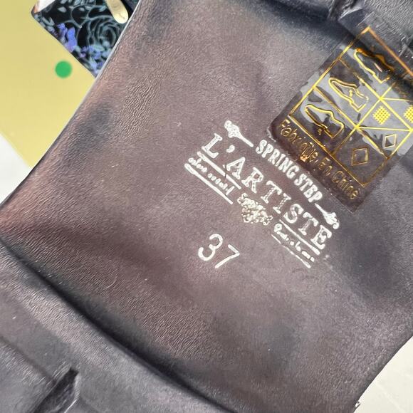 L'Artiste by Spring Step Avrilrose Leather/Textile Boot Multi Women 6.5-7 NWB - Picture 10 of 11